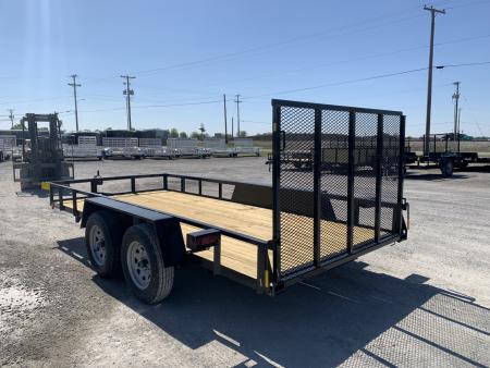 New 2026 AMO AL14TB (76" X 14') 7K Landscape Utility Trailer