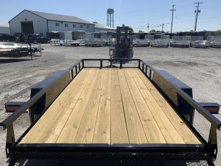 New 2026 AMO AL14TB (76" X 14') 7K Landscape Utility Trailer