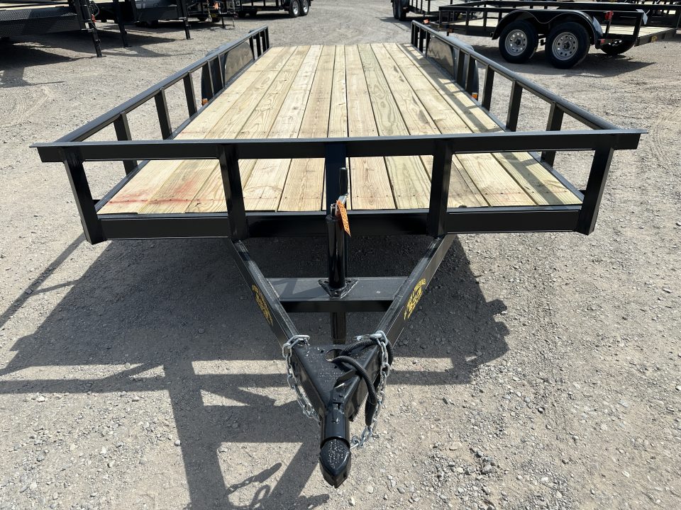 New 2026 Road Boss 83"x20' Tandem Axle Bumper Pull with Slide in Ramps & Pipe Rail Utility Trailer