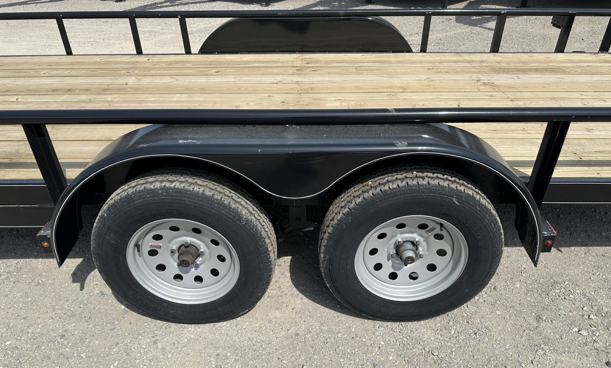New 2026 Road Boss 83"x20' Tandem Axle Bumper Pull with Slide in Ramps & Pipe Rail Utility Trailer