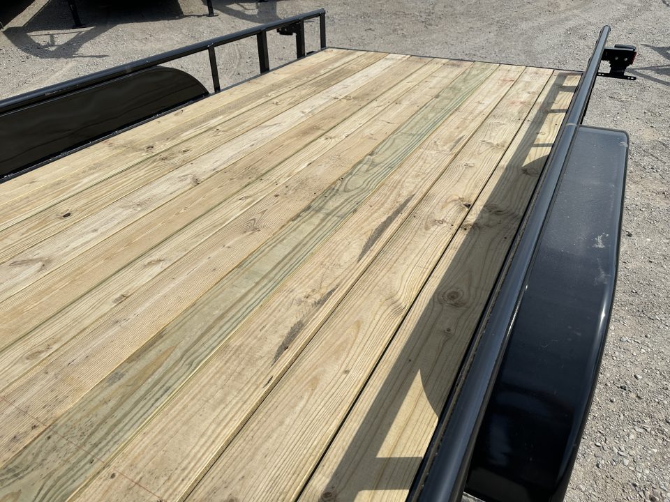 New 2026 Road Boss 83"x20' Tandem Axle Bumper Pull with Slide in Ramps & Pipe Rail Utility Trailer