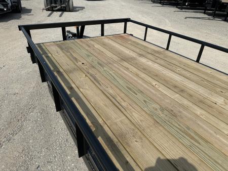 New 2026 Road Boss 83"x20' Tandem Axle Bumper Pull with Slide in Ramps & Pipe Rail Utility Trailer