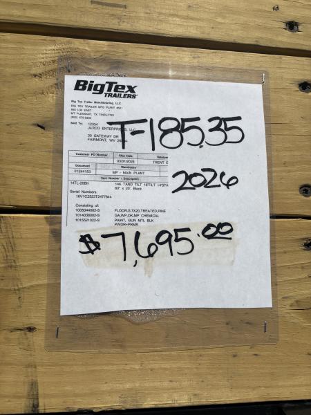 New 2026 Big Tex Trailers 80' x 20 (16+4)14 TL Equipment Trailer