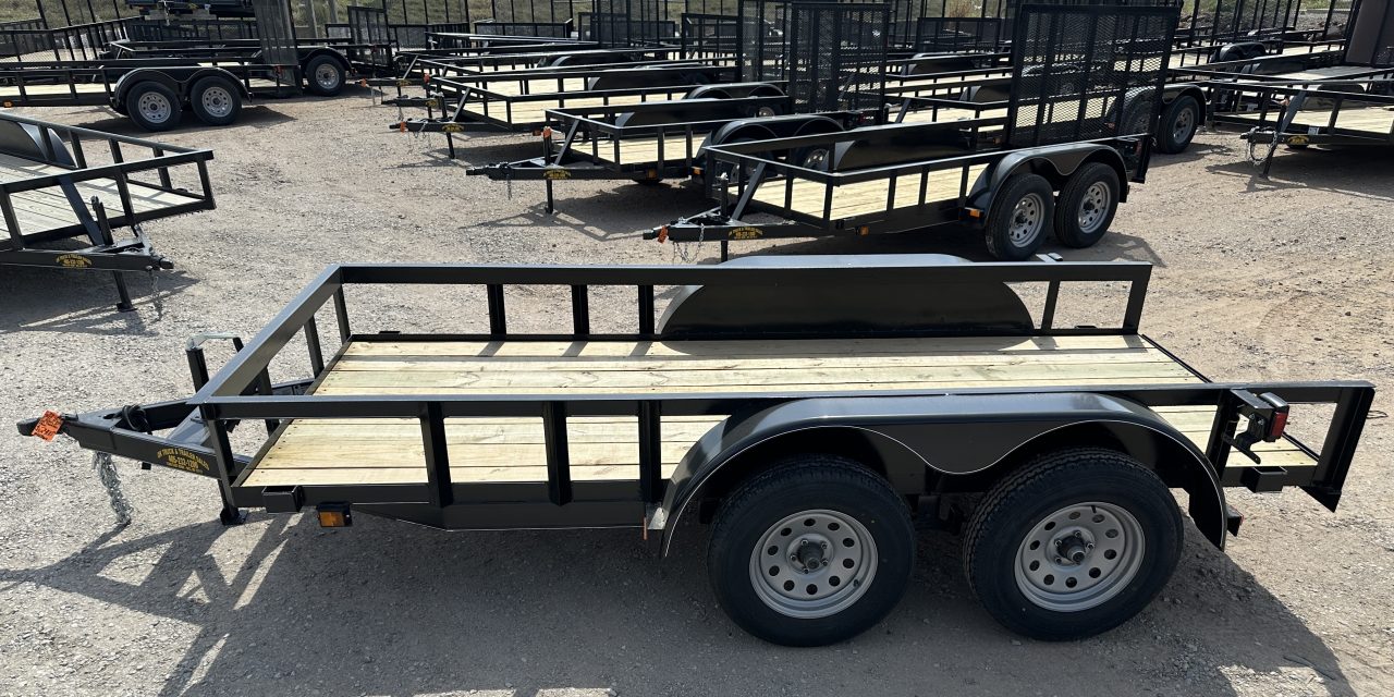 New 2026 Road Boss 5'x12' Tandem Axle Bumper Pull Basic Utility Trailer