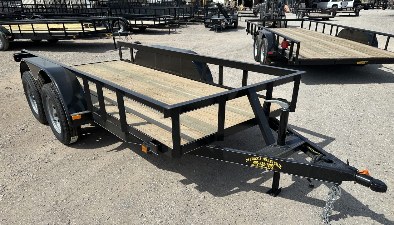 New 2026 Road Boss 5'x12' Tandem Axle Bumper Pull Basic Utility Trailer