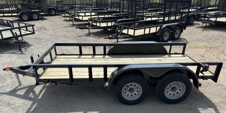 New 2026 Road Boss 5'x12' Tandem Axle Bumper Pull Basic Utility Trailer