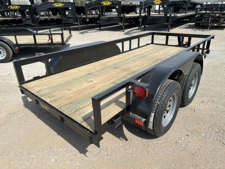 New 2026 Road Boss 5'x12' Tandem Axle Bumper Pull Basic Utility Trailer