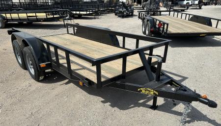 New 2026 Road Boss 5'x12' Tandem Axle Bumper Pull Basic Utility Trailer