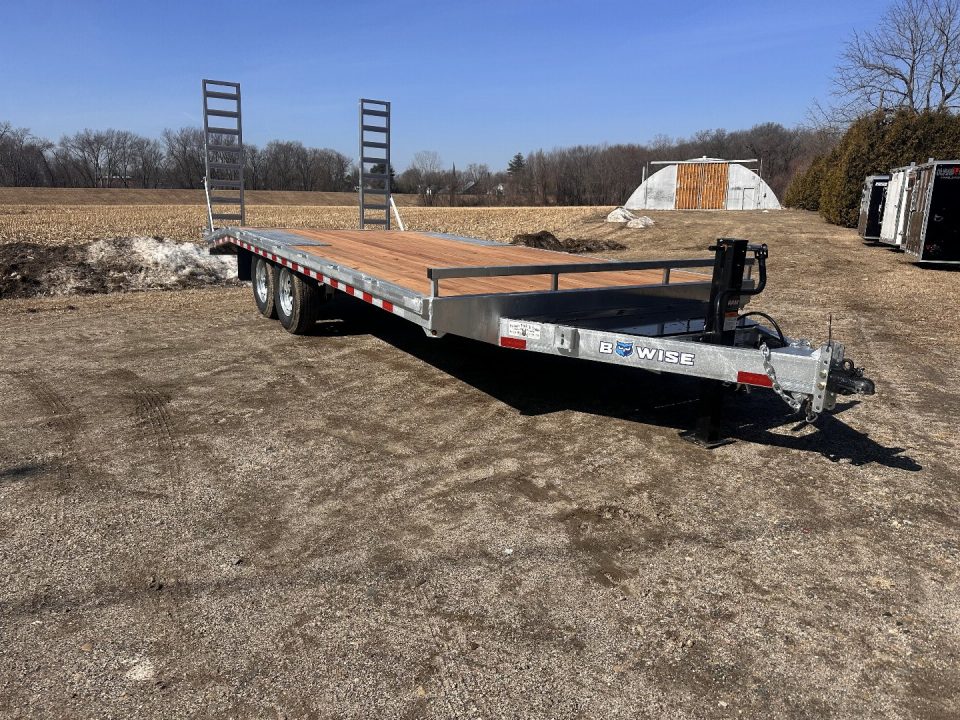 New 2026 BWISE 24' 14k Deckover Galvanized trailer