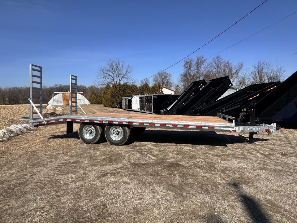New 2026 BWISE 24' 14k Deckover Galvanized trailer