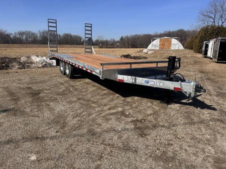 New 2026 BWISE 24' 14k Deckover Galvanized trailer