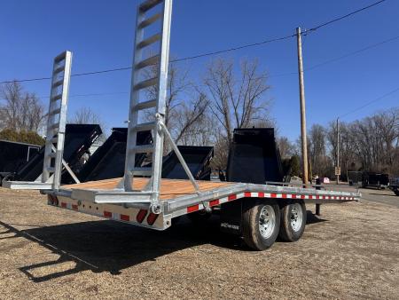 New 2026 BWISE 24' 14k Deckover Galvanized trailer