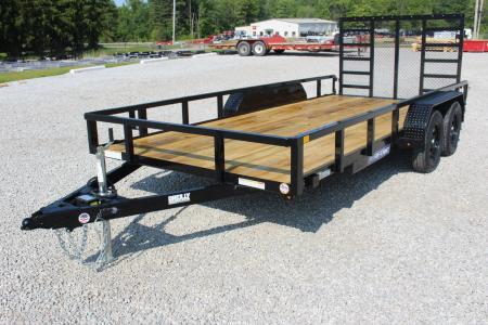 New 2026 Sure-Trac 7' x 16' Tandem Axle Tube Top Utility Trailer - 7000# GVW