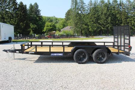 New 2026 Sure-Trac 7' x 16' Tandem Axle Tube Top Utility Trailer - 7000# GVW