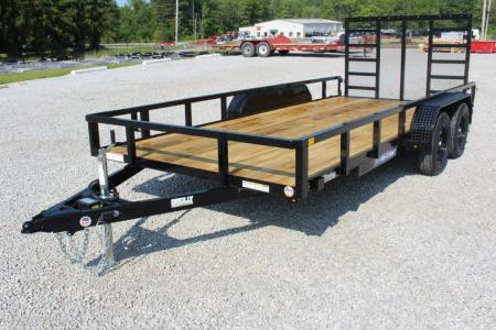 New 2026 Sure-Trac 7' x 16' Tandem Axle Tube Top Utility Trailer - 7000# GVW