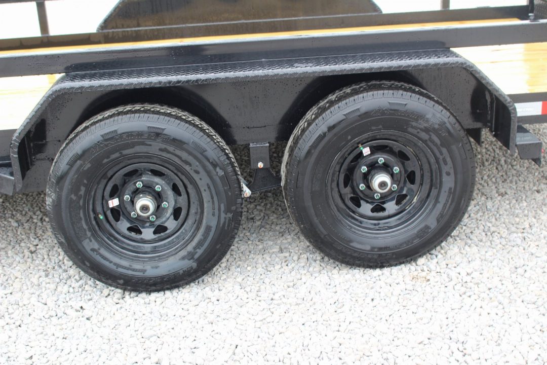 New 2026 Sure-Trac 7' x 16' Tandem Axle Tube Top Landscape Utility Trailer - 10,000# GVW