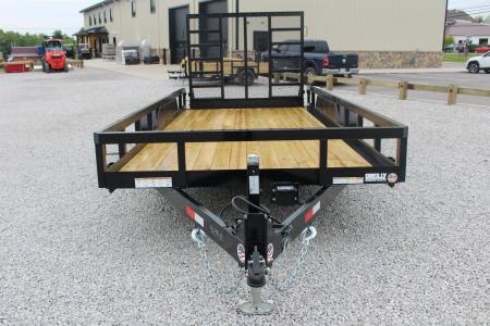 New 2026 Sure-Trac 7' x 16' Tandem Axle Tube Top Landscape Utility Trailer - 10,000# GVW