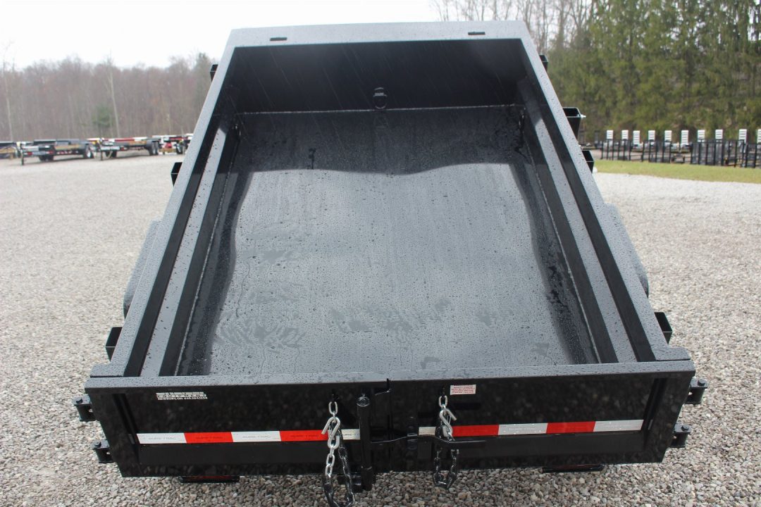 New 2026 Sure-Trac 5' x 8' Low Profile Homeowner Dump Trailer 5K - Single Ram (NO RAMPS) - BARN DOORS