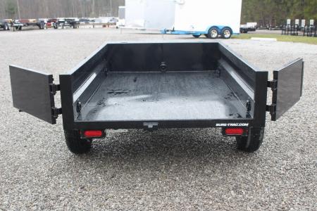 New 2026 Sure-Trac 5' x 8' Low Profile Homeowner Dump Trailer 5K - Single Ram (NO RAMPS) - BARN DOORS