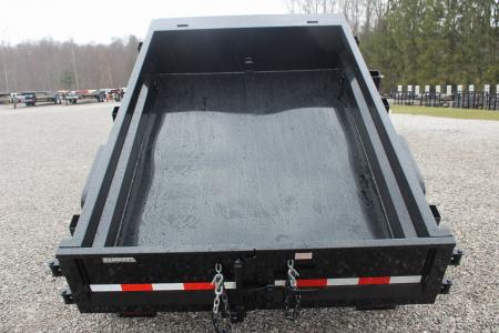 New 2026 Sure-Trac 5' x 8' Low Profile Homeowner Dump Trailer 5K - Single Ram (NO RAMPS) - BARN DOORS