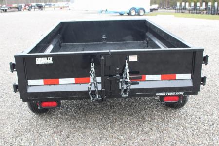 New 2026 Sure-Trac 5' x 8' Low Profile Homeowner Dump Trailer 5K - Single Ram (NO RAMPS) - BARN DOORS