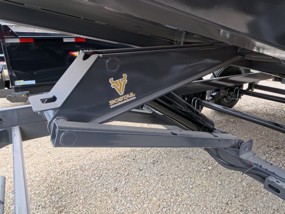 New 2026 Norstar 83 x 16 DCB Dump with 14K GVWR -Slide In Ramps, Scissor Hoist, Double Rear Swing Out Doors - Gray