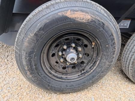 New 2026 Norstar 83 x 16 DCB Dump with 14K GVWR -Slide In Ramps, Scissor Hoist, Double Rear Swing Out Doors - Gray