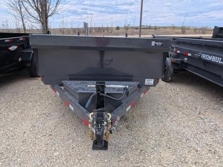 New 2026 Norstar 83 x 16 DCB Dump with 14K GVWR -Slide In Ramps, Scissor Hoist, Double Rear Swing Out Doors - Gray