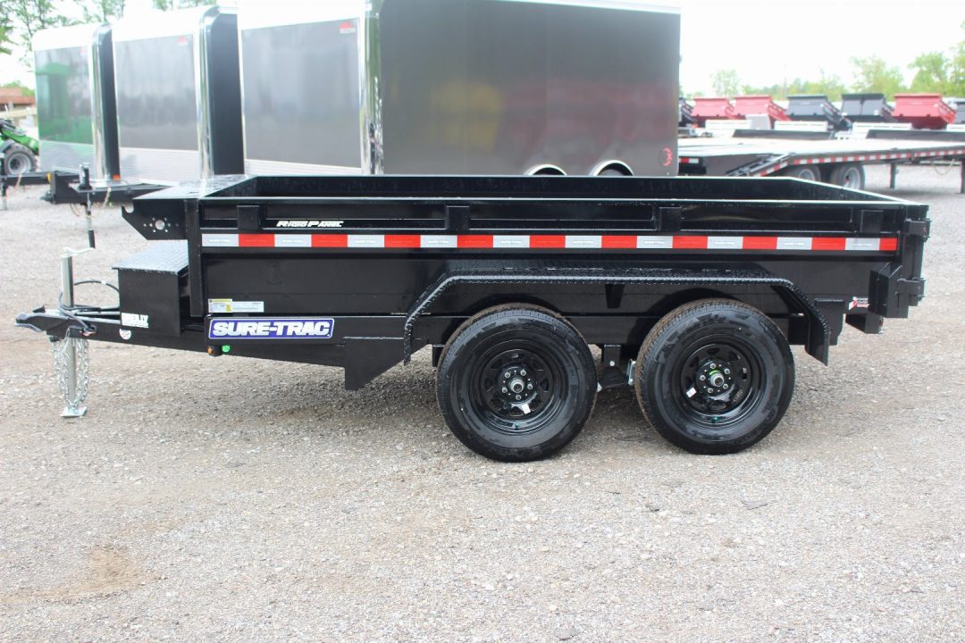 New 2026 Sure-Trac 5' x 10' Low Profile Homeowner Dump Trailer 7K TA - Single Ram (NO RAMPS)