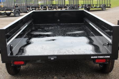 New 2026 Sure-Trac 5' x 10' Low Profile Homeowner Dump Trailer 7K TA - Single Ram (NO RAMPS)