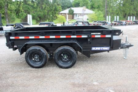 New 2026 Sure-Trac 5' x 10' Low Profile Homeowner Dump Trailer 7K TA - Single Ram (NO RAMPS)
