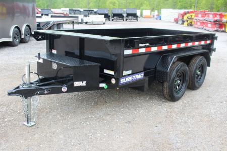 New 2026 Sure-Trac 5' x 10' Low Profile Homeowner Dump Trailer 7K TA - Single Ram (NO RAMPS)