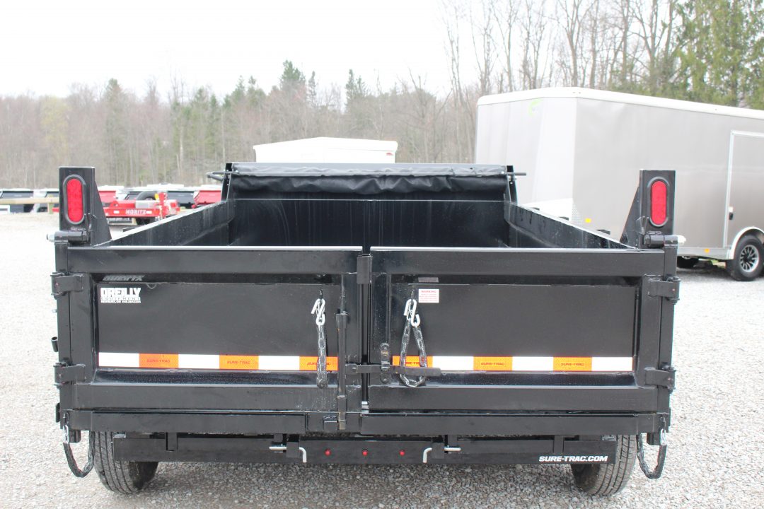 New 2026 Sure-Trac 7' x 12' Hydraulic Dump Trailer - Scissor Ram - 12000# GVW