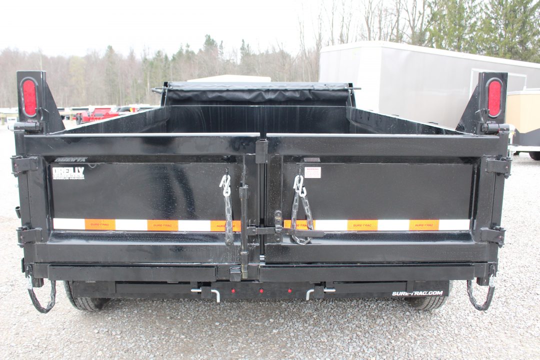 New 2026 Sure-Trac 7' x 12' Hydraulic Dump Trailer - Scissor Ram - 12000# GVW