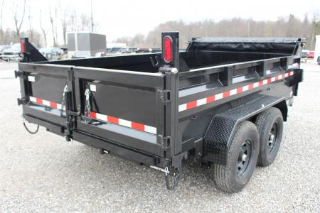 New 2026 Sure-Trac 7' x 12' Hydraulic Dump Trailer - Scissor Ram - 12000# GVW