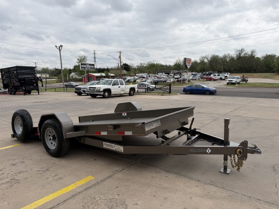 New #037701 2026 DIAMOND T SLT 14 X 79 SINGLE AXLE 7K SCISSOR LIFT TILT TRAILER W/ SPARE