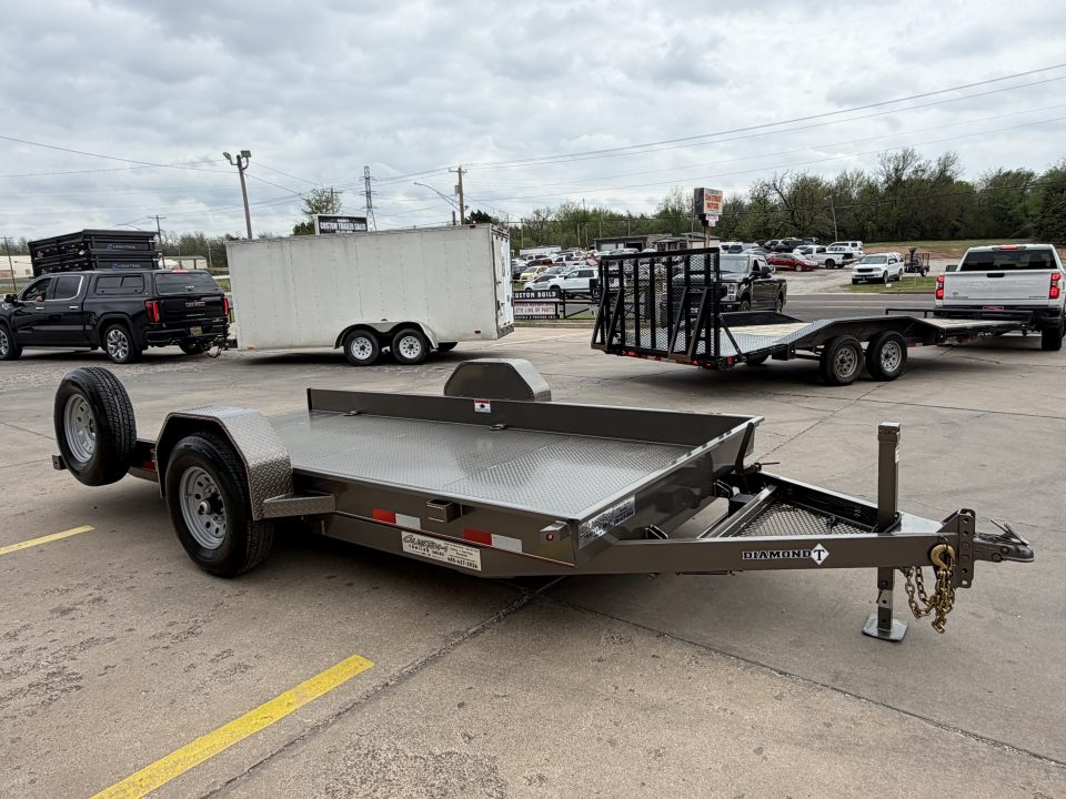 New #037701 2026 DIAMOND T SLT 14 X 79 SINGLE AXLE 7K SCISSOR LIFT TILT TRAILER W/ SPARE