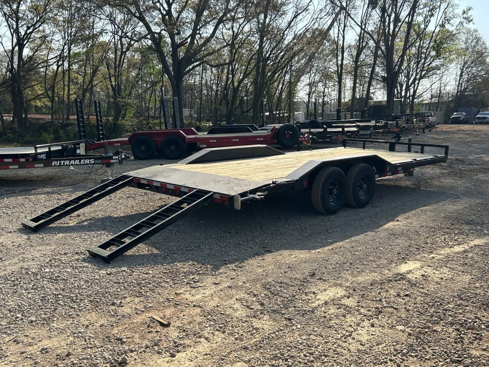 New 2026 PJ Trailers 7x20 TA 10k B5 Driveover Car Hauler Equipment Trailer