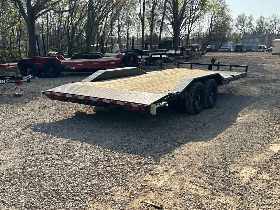 New 2026 PJ Trailers 7x20 TA 10k B5 Driveover Car Hauler Equipment Trailer