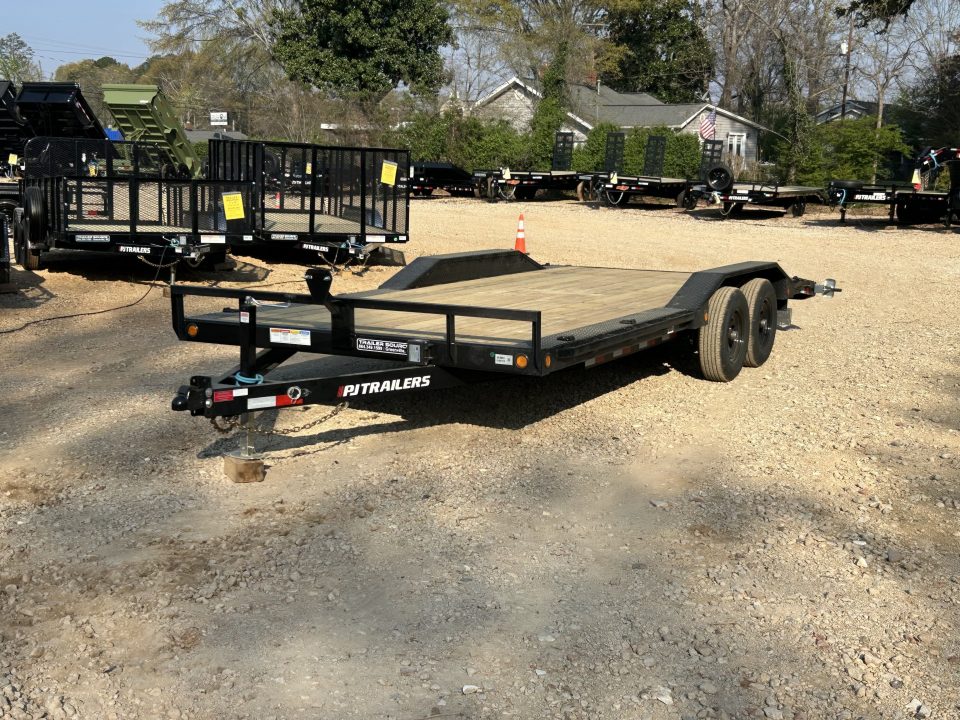 New 2026 PJ Trailers 7x20 TA 10k B5 Driveover Car Hauler Equipment Trailer