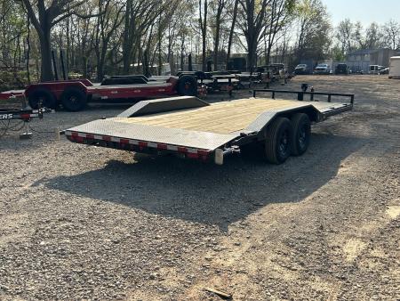 New 2026 PJ Trailers 7x20 TA 10k B5 Driveover Car Hauler Equipment Trailer