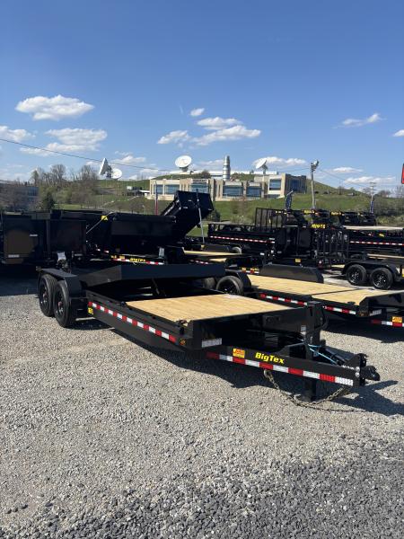 New 2026 Big Tex Trailers 7 x 22 (16+6) 16 TL Equipment Trailer