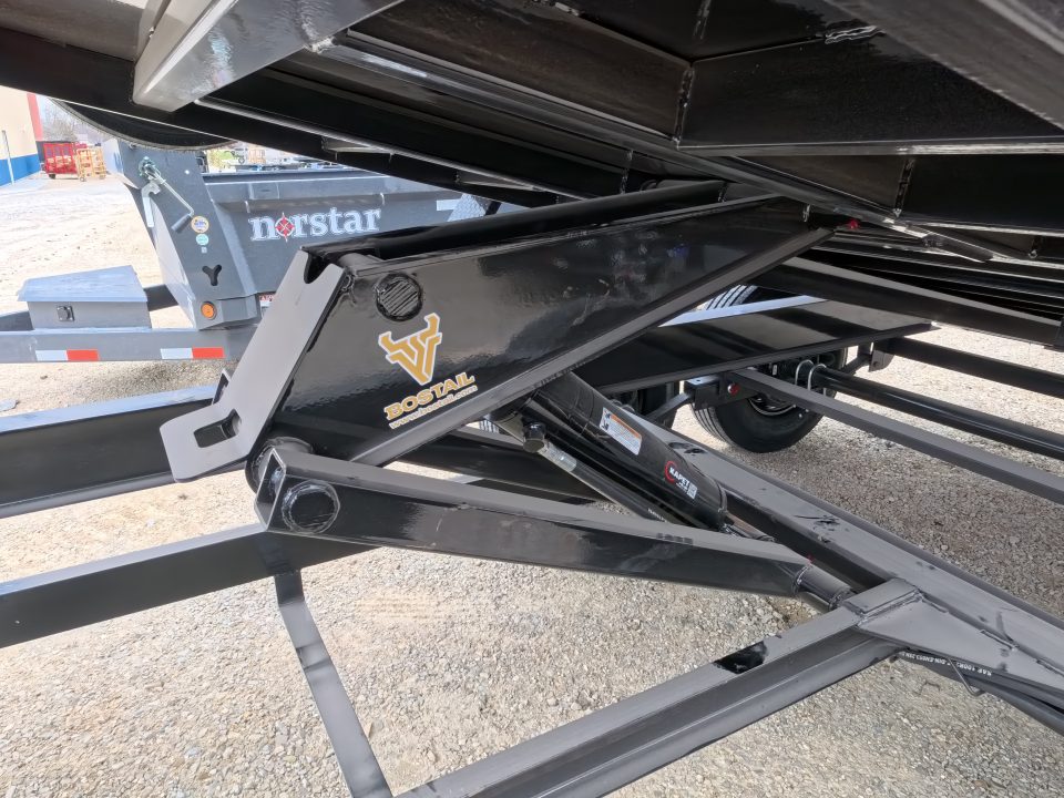 New 2026 Iron Bull 83 x 14 DWB Legendary Reserve Model 14K GVWR, 14 ply Tires, Hydraulic Jack, Scissor Hoist, Aluminum Ramp, Matching Spare, Rear Supports and Solar Charger, Black Dump Trailer