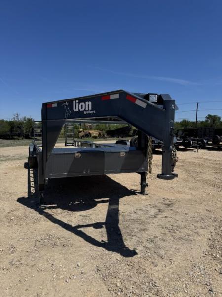 New 2026 Lion Trailers 22LBGNPT-1255 Flatbed Trailer