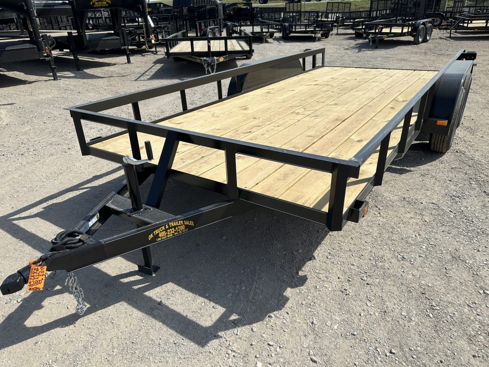 New 2026 Road Boss 83"x16' Tandem Axle Bumper Pull with Slide in Ramps Utility Trailer