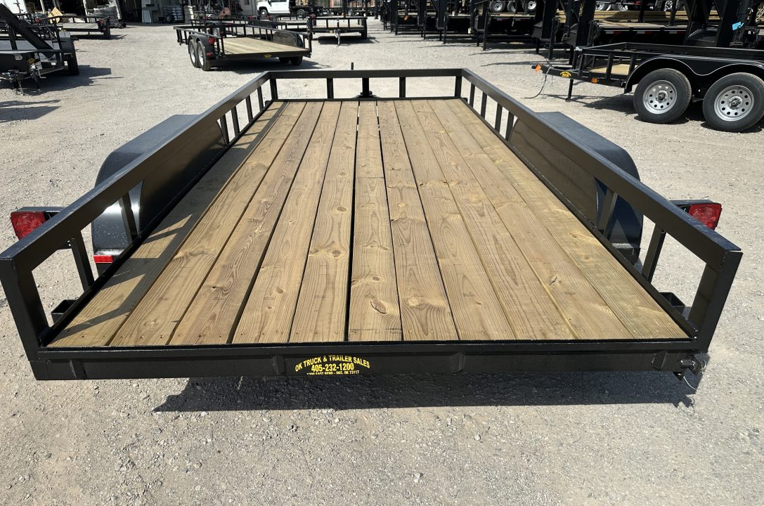 New 2026 Road Boss 83"x16' Tandem Axle Bumper Pull with Slide in Ramps Utility Trailer