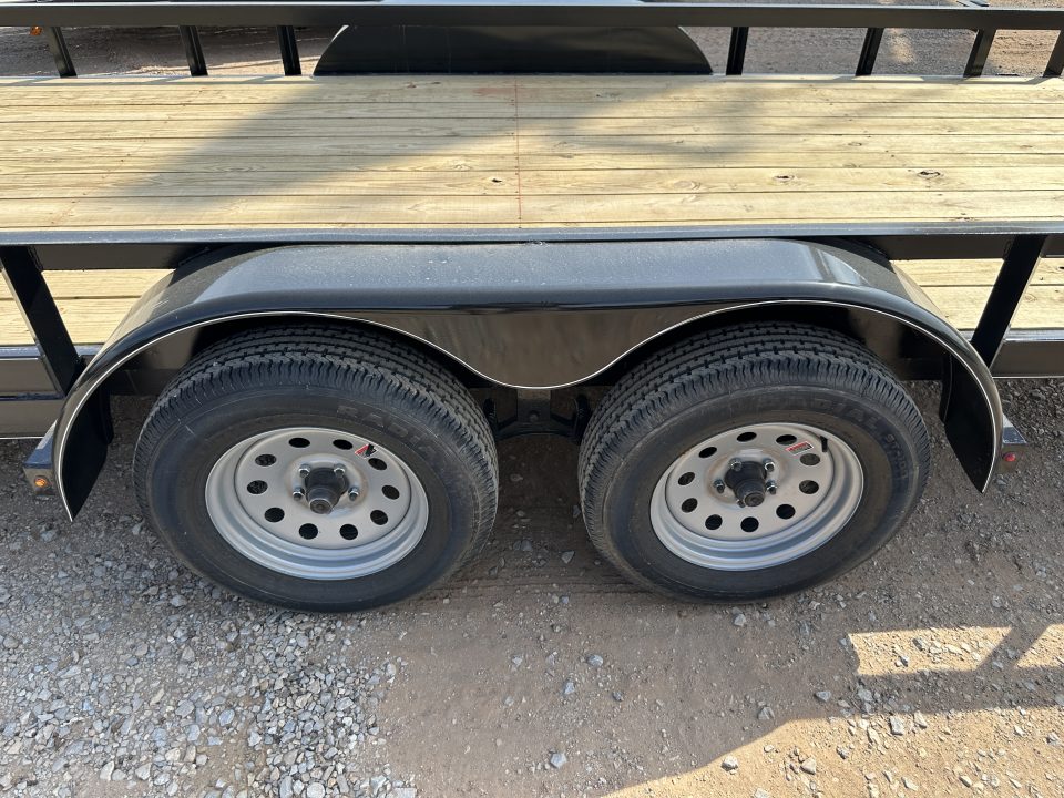 New 2026 Road Boss 83"x20' Tandem Axle Bumper Pull with Slide in Ramps & 4" Channel Frames Utility Trailer