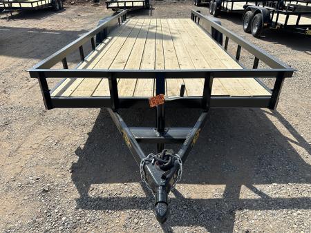 New 2026 Road Boss 83 x20' Tandem Axle Bumper Pull with Slide in Ramps & 4  Channel Frames Utility Trailer