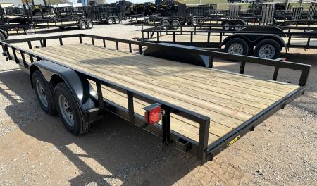 New 2026 Road Boss 83"x20' Tandem Axle Bumper Pull with Slide in Ramps & 4" Channel Frames Utility Trailer