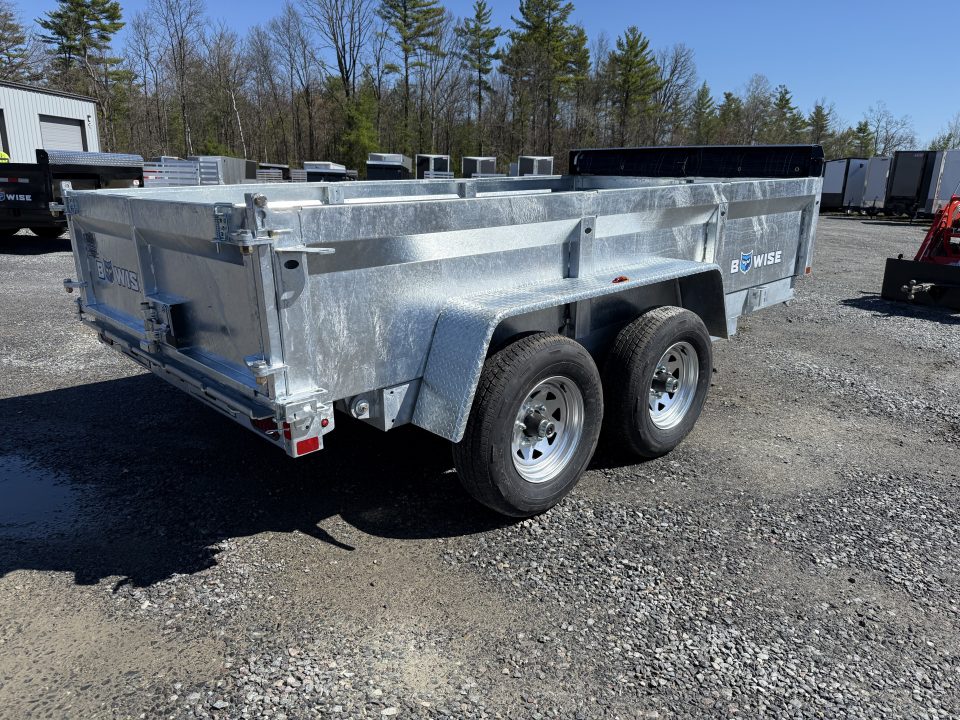 New 2026 BWISE DT612LP-LE-10 Galvanized Dump Trailer